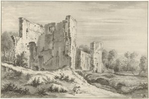 Ruina del castillo de Egmond aan den Hoef de Christiaan Josi