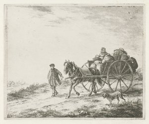 Carro de granjero con carga de Christiaan Wilhelmus Moorrees