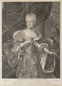 Retrato de la Princesa Carlota de Brunswick-Wolfenbüttel 1694-1715, esposa del Zarevich Alexei Petro de Christian Albrecht Wortmann