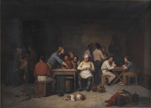 Una escena en la taberna Brokkensbod de Christian Andreas Schleisner