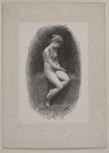 Estudio de modelo femenino de Christian Clausen
