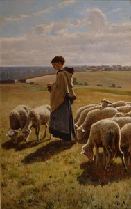 Mañana de octubre en Grez (óleo sobre lienzo) de Christian Eriksen Skredsvig
