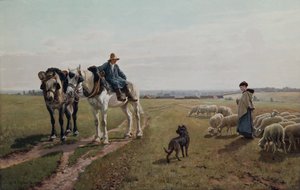 Mañana de octubre en Grez de Christian Eriksen Skredsvig