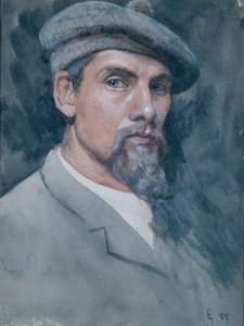 Auto retrato de Christian Eriksen Skredsvig