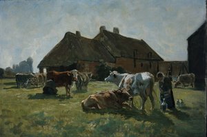 Estudio para Forme a Venoix (óleo sobre lienzo) de Christian Eriksen Skredsvig