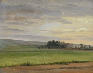 Un Campo de Maíz cerca de Dresde, 1833 de Christian Friedrich Gille