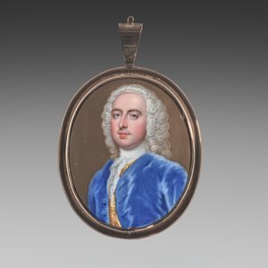 Retrato de un hombre de Christian Friedrich Zincke