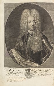 Retrato del príncipe George Albert de Frisia Oriental 1690-1734, 1720 de Christian Fritzsch