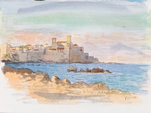 Antibes, 2017 (acuarela) de Christian Furr