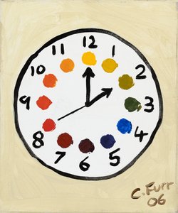Reloj de colores 2006 (óleo sobre lienzo)