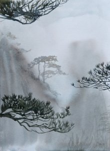 La última de las montañas, 2015 (acuarela sobre papel)