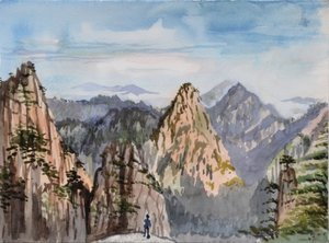 El Gran Pico, 2015 (acuarela sobre papel)