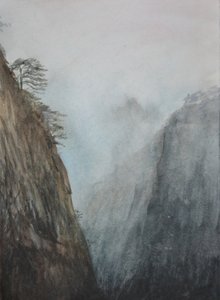 Valle del Emperador Amarillo, 2015 (acuarela sobre papel) de Christian Furr