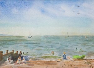 Whitstable Green Sea, 2016 (acuarela)