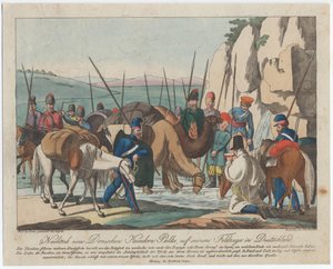 Cosacos del Don descansando en Alemania, ca 1814