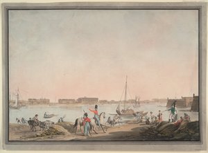 Vista de San Petersburgo desde el Neva, 1808 de Christian Gottlieb Hammer