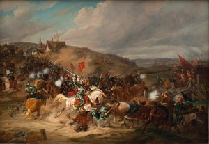 Daniel Rantzau se apodera del Puente Tureby en Escania durante la Guerra de los Siete Años 1563-1570 de Christian Holm