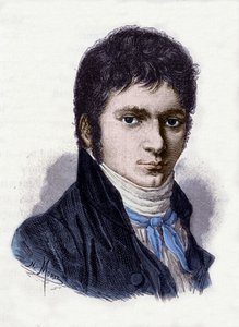 Ludwig van Beethoven (1770-1827), músico alemán, en 1802. Grabado por Morel de una miniatura de Horneman de Christian Hornemann