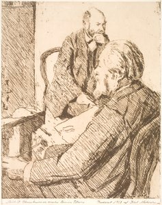 Paul S. Christiansen pintando Stevns de Christian Juel Madsen