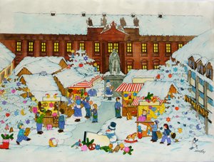 Mercado de Navidad (Ciudad Vieja, Universidad de Erlangen) de Christian Kaempf