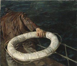 Hombre al agua de Christian Krohg