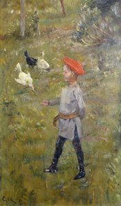 Per con las gallinas, Hvitsten de Christian Krohg