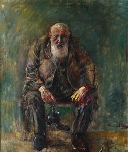 Autorretrato con botas, c.1920 de Christian Krohg