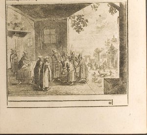 Ilustración de la ceremonia del juramento en la corte de Viajes al Gran Duque de Moscovia y al Rey de Persia