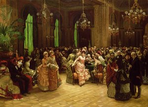 El casino, Monte Carlo, 1884 de Christian Ludwig Bokelman