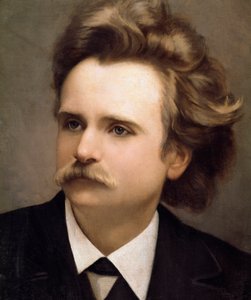 Retrato del compositor noruego Edouard Hagerup Grieg (1843-1907) (detalle) de Christian Meyer Ross
