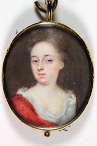 Una dama, probablemente Lady Dorothy Savile, Condesa de Burlington de Christian Richter
