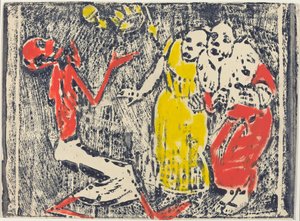 La muerte como malabarista, 1918-1919 de Christian Rohlfs