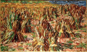 Campo de maíz (Montones de grano) de Christian Rohlfs