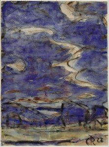 Paisaje con nubes de Christian Rohlfs