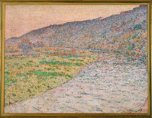 Río Ruhr cerca de Herdecke (pintura sobre lienzo) de Christian Rohlfs