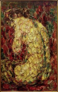 Desnudo femenino de espalda de Christian Rohlfs