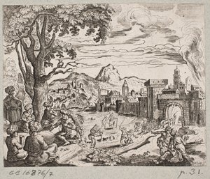 Ilustración de Adam Olearius, “Persianischer Rosenthal von einem Sinnreichen Poeten Schich Saadi”, Schleswig 1660 de Christian Rothgiesser