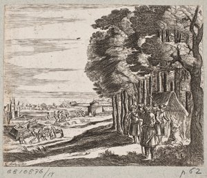 Ilustración de Adam Olearius, “Persianischer Rosenthal von einem Sinnreichen Poeten Schich Saadi [...]”, Schleswig 1660