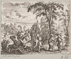 Ilustración de Adam Olearius, “Persianischer Rosenthal von einem Sinnreichen Poeten Schich Saadi [...]”, Schleswig 1660 de Christian Rothgiesser