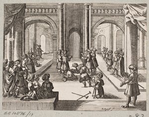Ilustración para Adam Olearius, Persianischer Rosenthal von einem Sinnreichen Poeten Schich Saadi, Schleswig 1660 de Christian Rothgiesser
