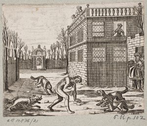 Ilustración de Adam Olearius, “Persianischer Rosenthal von einem Sinnreichen Poeten Schich Saadi”, Schleswig 1660