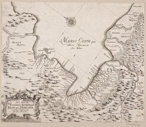 Mapa del mar Caspio