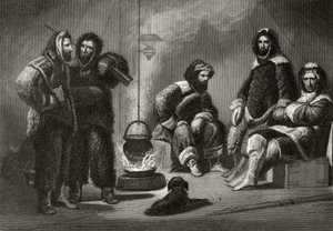 Vida en el Bergantín, grabado por J. McGoffin, de 