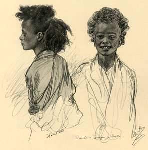 Beduine Jungen in Assuan, 1898