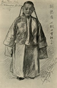 Lan-Tak-Yau - Niño chino, Hong Kong, 1898