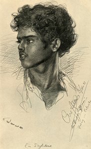 Hombre cingalés, Colombo, Ceilán, 1898 de Christian Wilhelm Allers