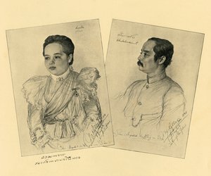 El rey y la reina de Siam, 1898 de Christian Wilhelm Allers