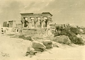El Templo de Isis y el Quiosco de Trajano en la Isla de Filae, Egipto, 1898