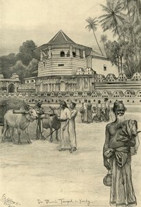 El Templo del Diente, Kandy, Ceilán, 1898 de Christian Wilhelm Allers