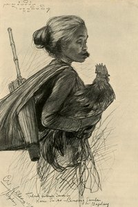 Mujer masticando tabaco, Magelang, Java